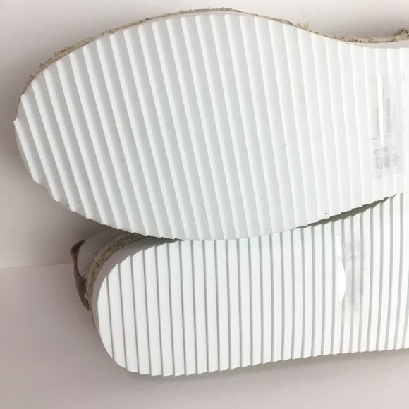 7.5W 7.5 WIDE Rockport Pink Silver Metallic Seaview Espadrilles Bungee Flats NEW - Picture 10 of 16